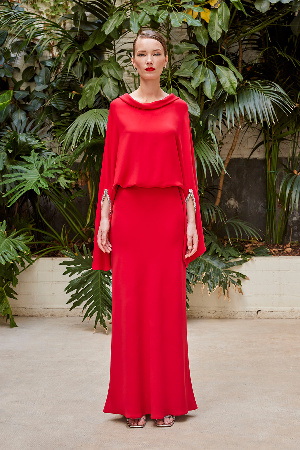 Carla Ruiz 50529: Chic Two-Piece Ensemble with Flowing Blouse and Skirt