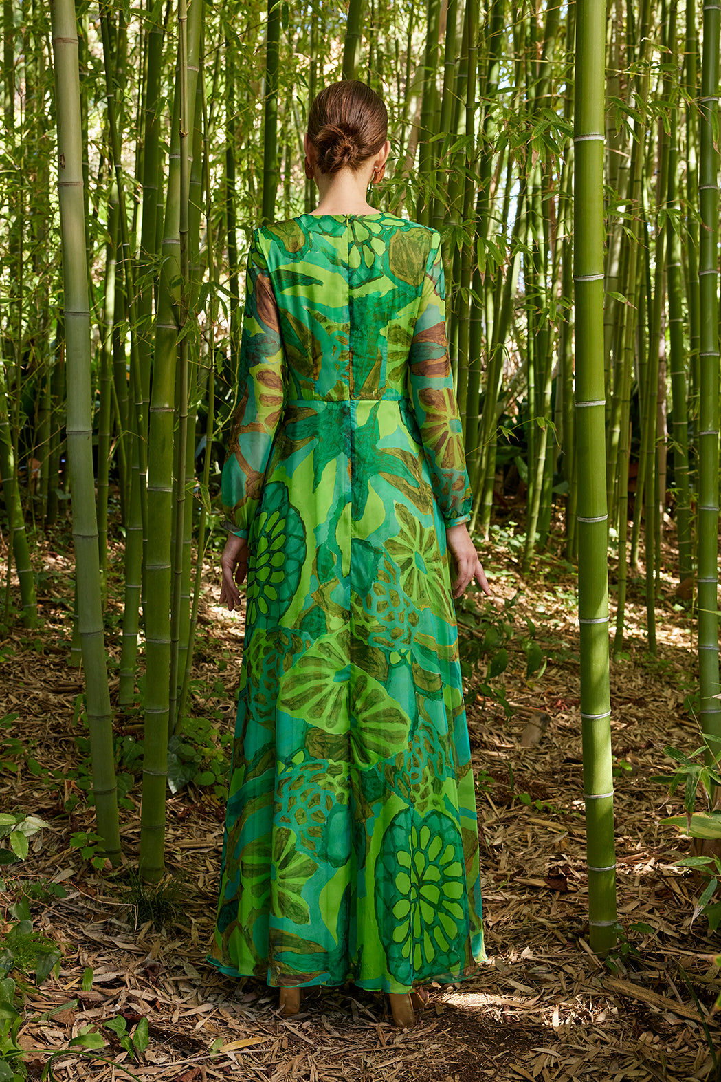 Carla Ruiz 50630: Elegant Multipink and Multigreen Floral Maxi Dress with Jeweled Belt Detail