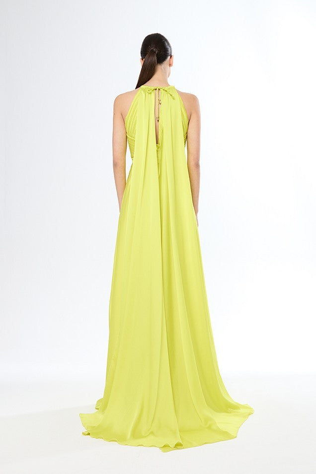 Carla Ruiz 51586 - Elegant Halter-Neck Evening Gown