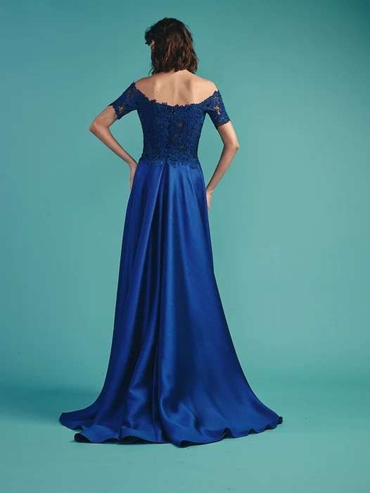 Beside-Couture-Dress-BC1523-Royal-Navy-Epitome-of-Sophistication-Back-View - Rofial Beauty