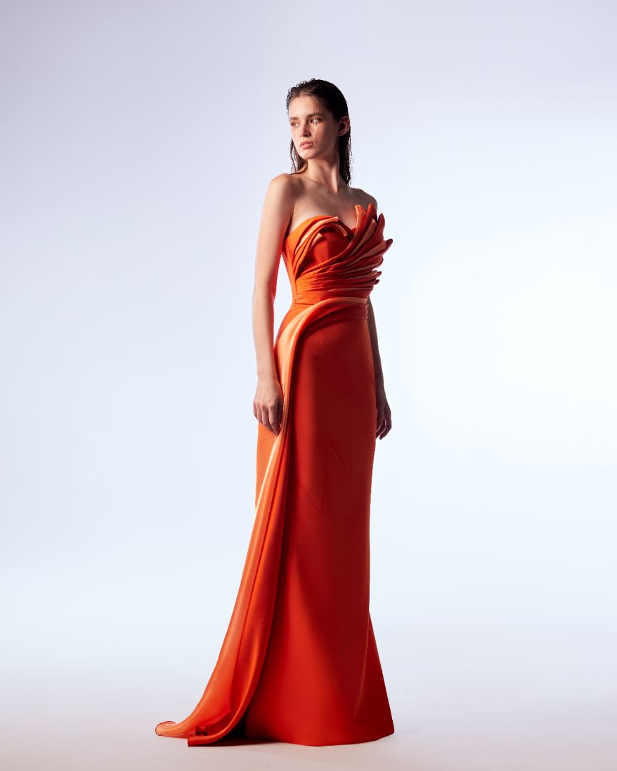 Gaby Charbachy 1719: Sunset Splendor Mermaid Gown