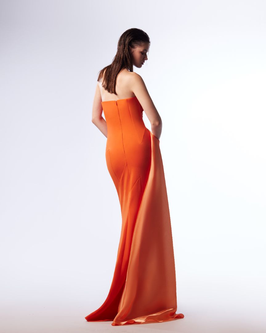 Gaby Charbachy 1719: Sunset Splendor Mermaid Gown