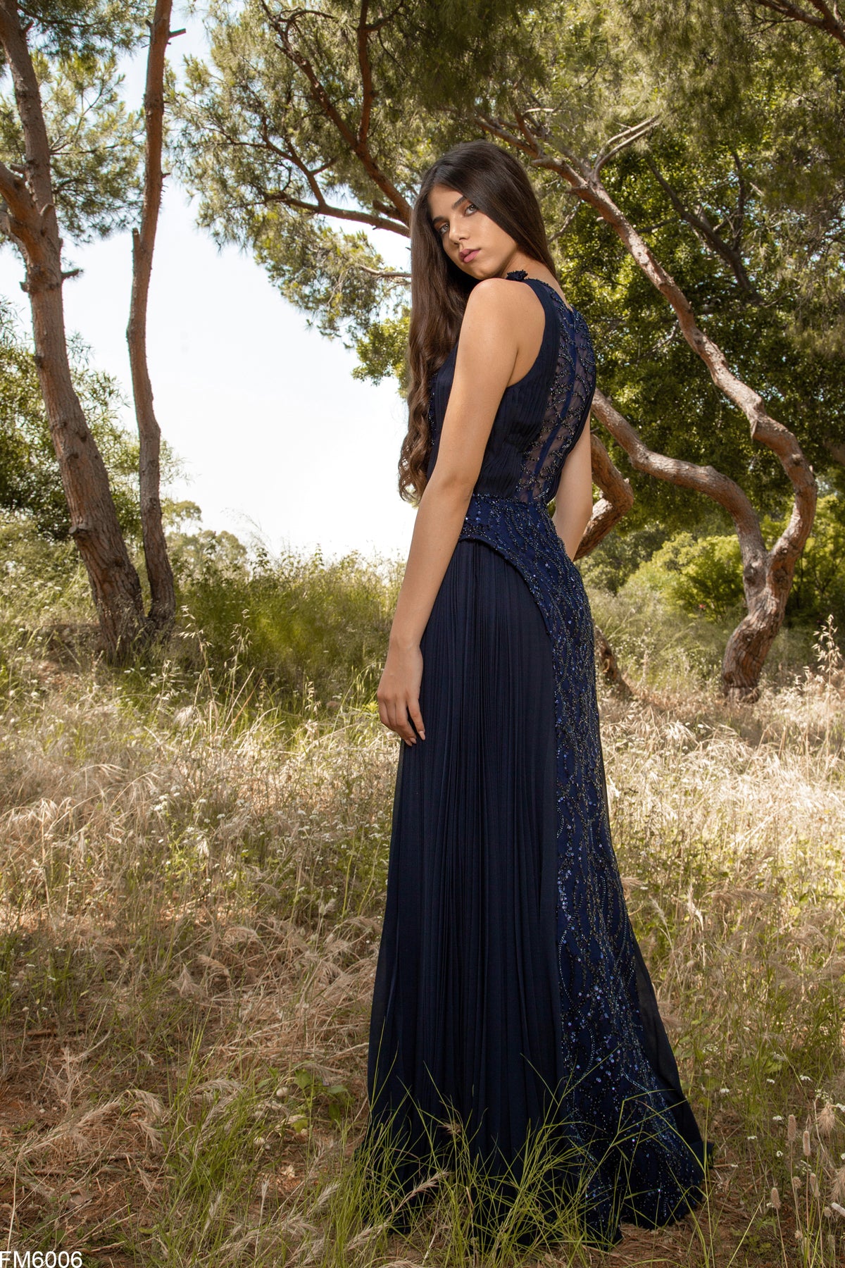 Stunning Column Dress with Sequin Design- Rofial Beauty