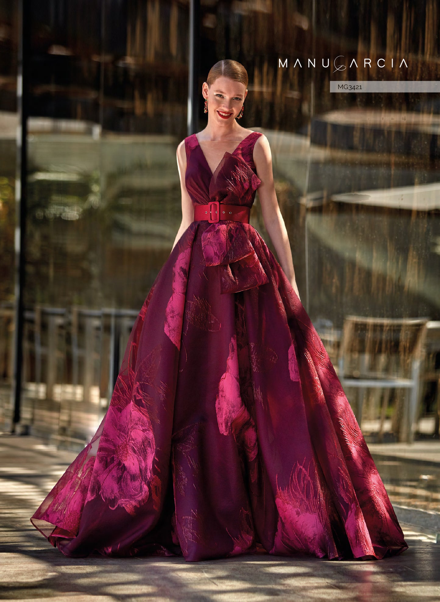 HigarNovias-MG3421-Princess-Cut-Gown-Sophisticated-Elegance-Any-Celebration-Front-View - Rofial Beauty