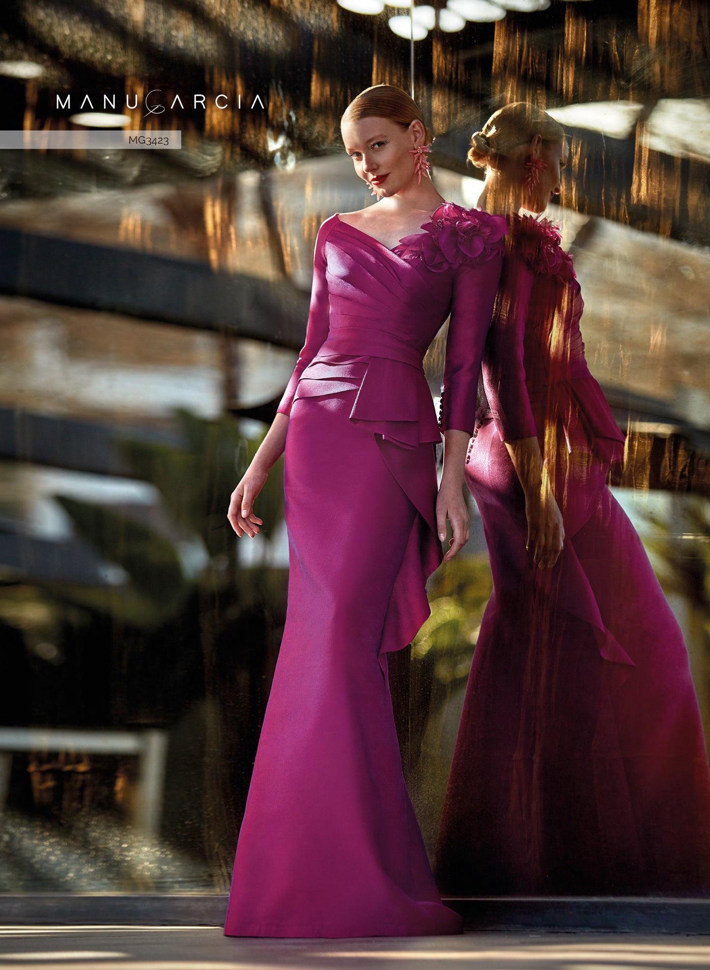 HigarNovias-MG3423-Mermaid-Cut-Dress-Fulfill-Wishes-Elegance-Comfort-Front-View - Rofial Beauty