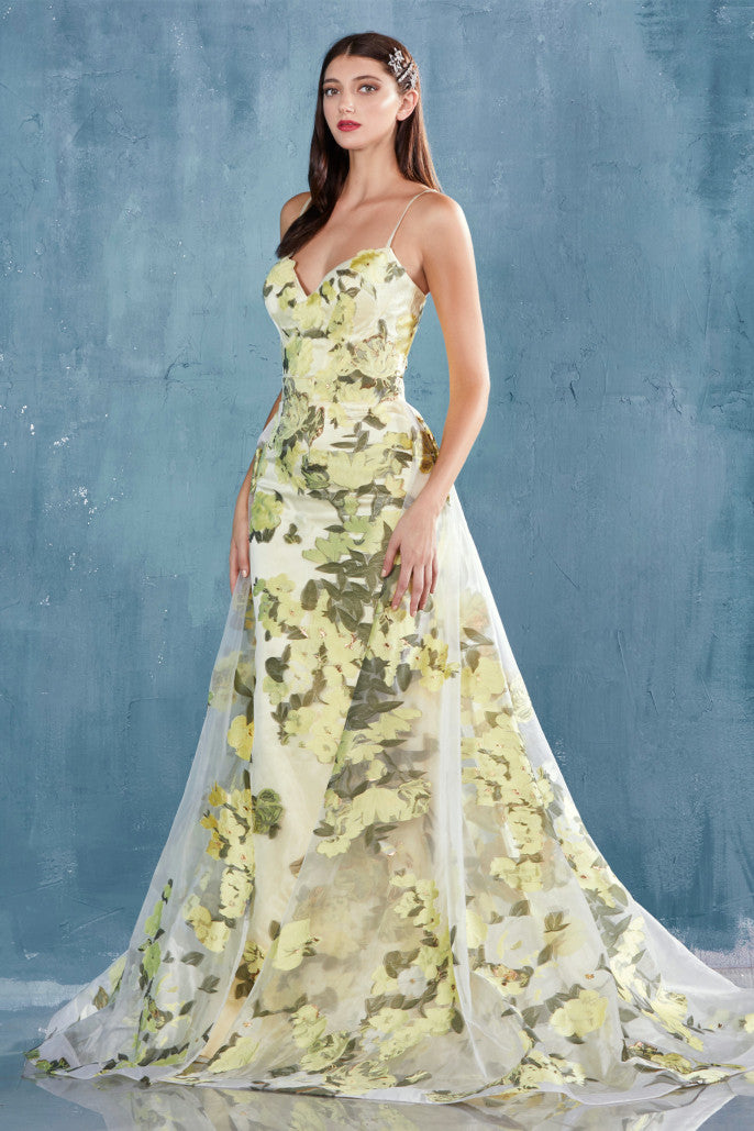 Andrea & Leo A0770: Under the Lemon Tree Fil Coupe Gown