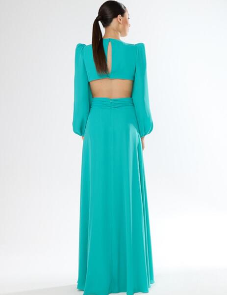Carla Ruiz 51637 – Turquoise Cut-Out Dress | Indian-Inspired Beach Elegance