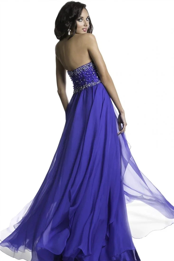 Janique Royal Blue Gown - Rofial Beauty