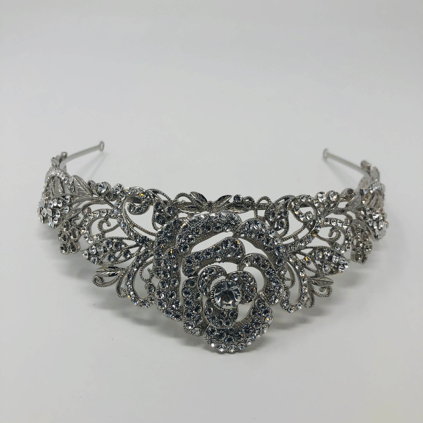 Silver Wedding Tiara - Rofial Beauty