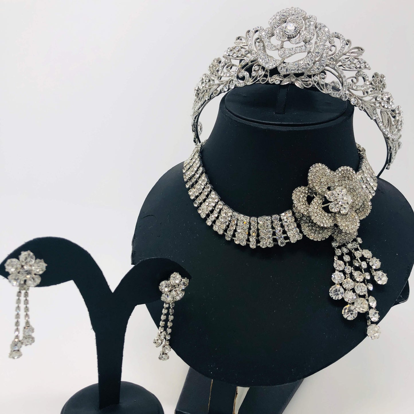 Silver Wedding Tiara - Rofial Beauty