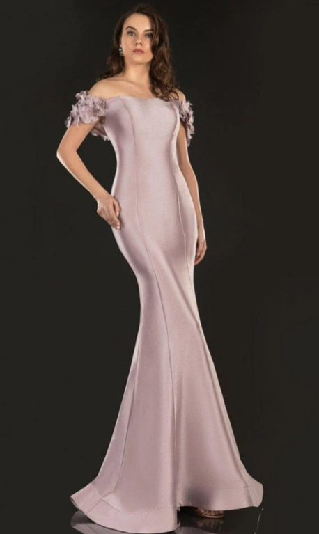 Floral Off Shoulder Long Gown