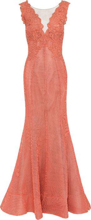 Gemy Maalouf Thread Embroidered Dress - Rofial Beauty