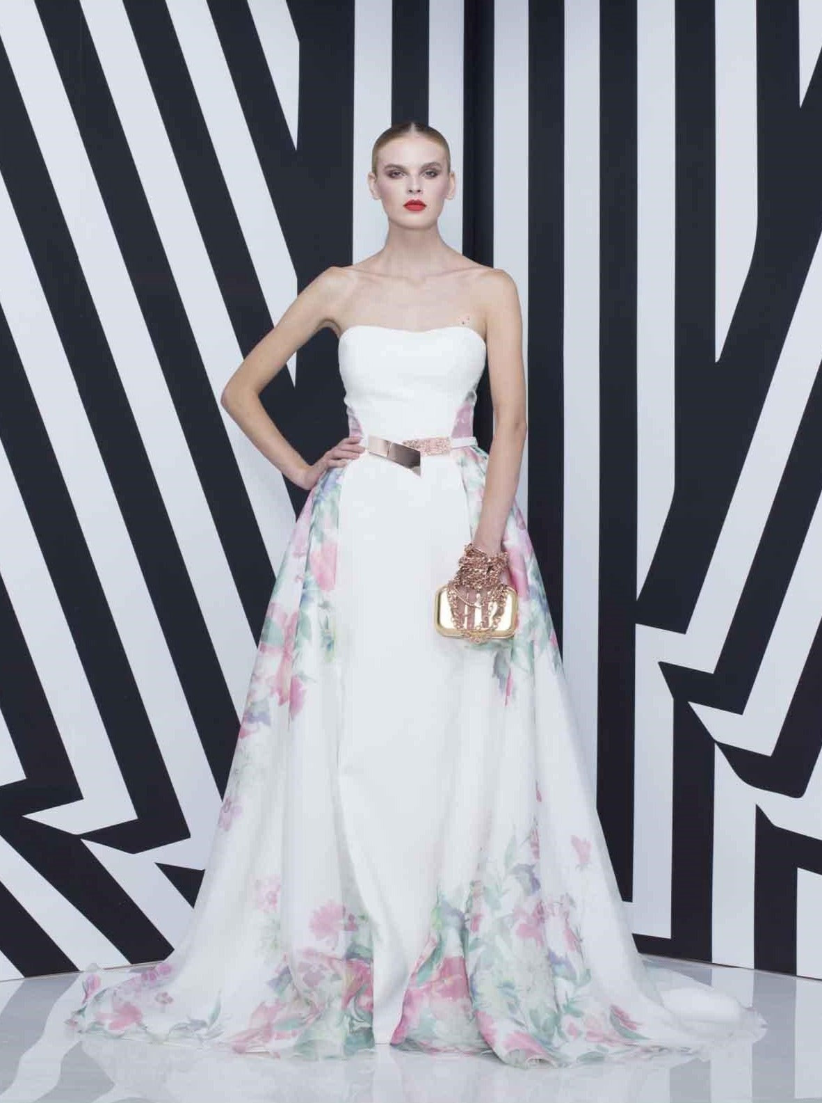 Floral Ballroom Gown - Rofial Beauty