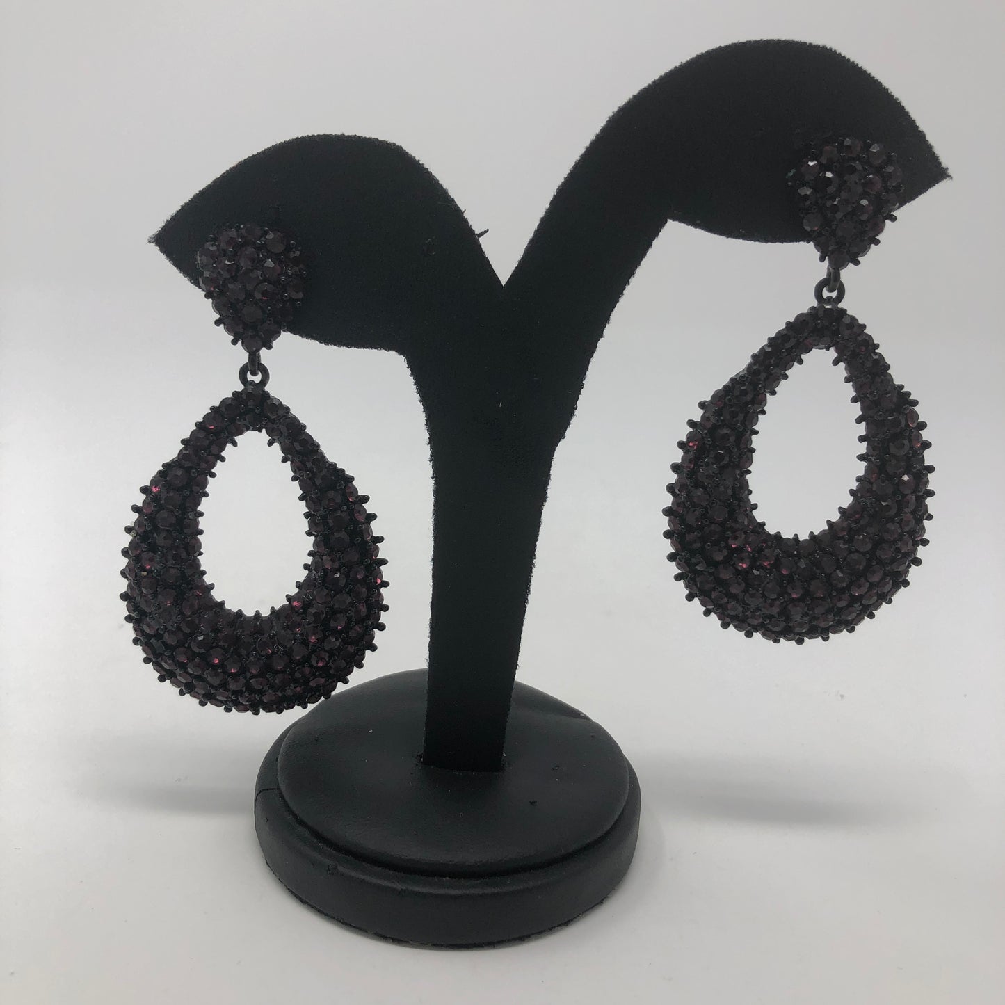 Dark Purple Earrings - Rofial Beauty