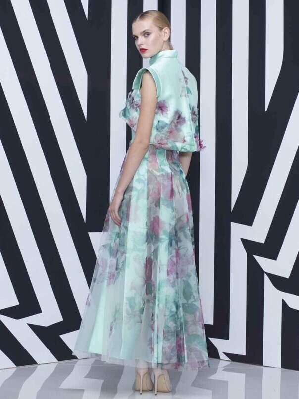 Teal Straight Dress - Rofial Beauty