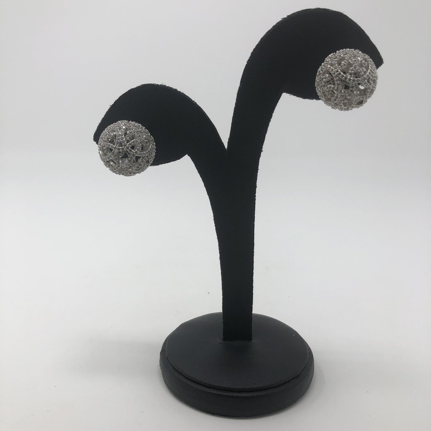 Double Sided Silver Earrings - Rofial Beauty