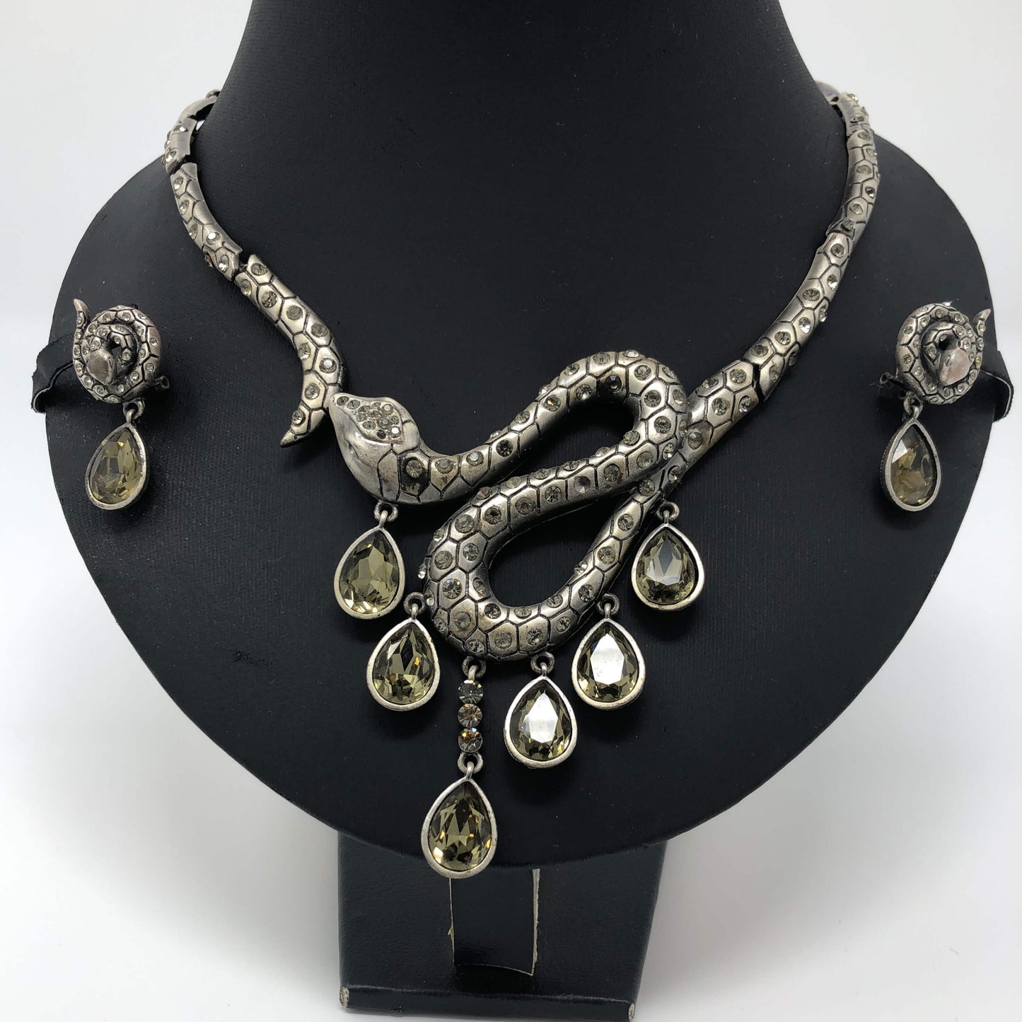Oxidant Silver Plated Snake Set - Rofial Beauty