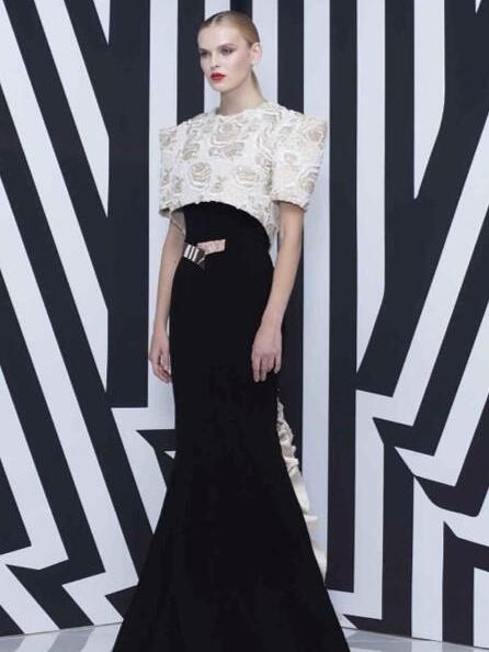 Mermaid Dress with Overcoat - Rofial Beauty