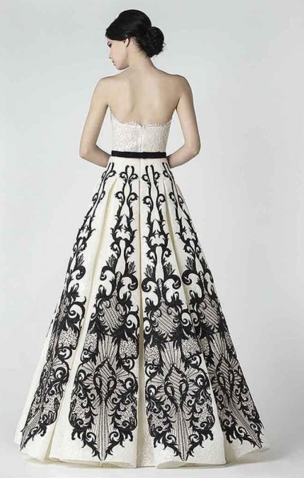 Classy White Ballroom Gown - Rofial Beauty