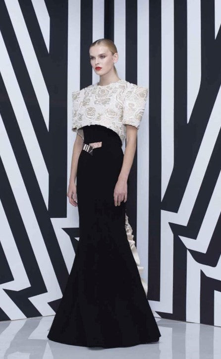 Mermaid Dress with Overcoat - Rofial Beauty