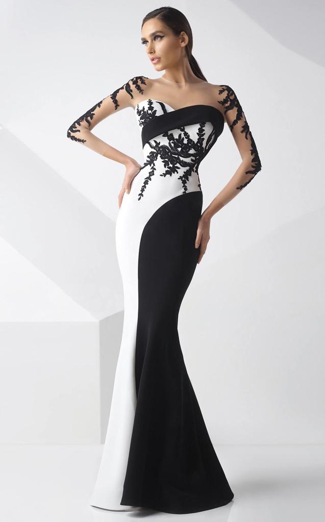 Gaby Charbachy GC 747 Classy Illusion Dress - Rofial Beauty