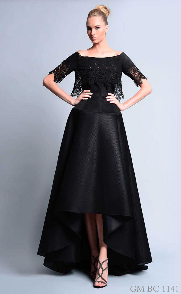 Gemy Maalouf Elegant Thread Embroidered Outfit - Rofial Beauty