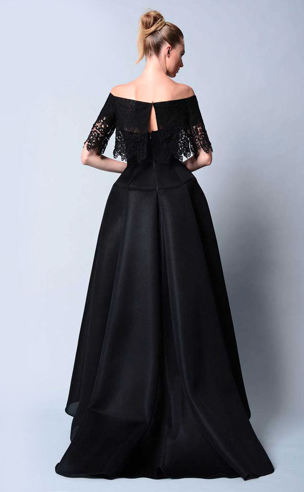 Gemy Maalouf Elegant Thread Embroidered Outfit - Rofial Beauty