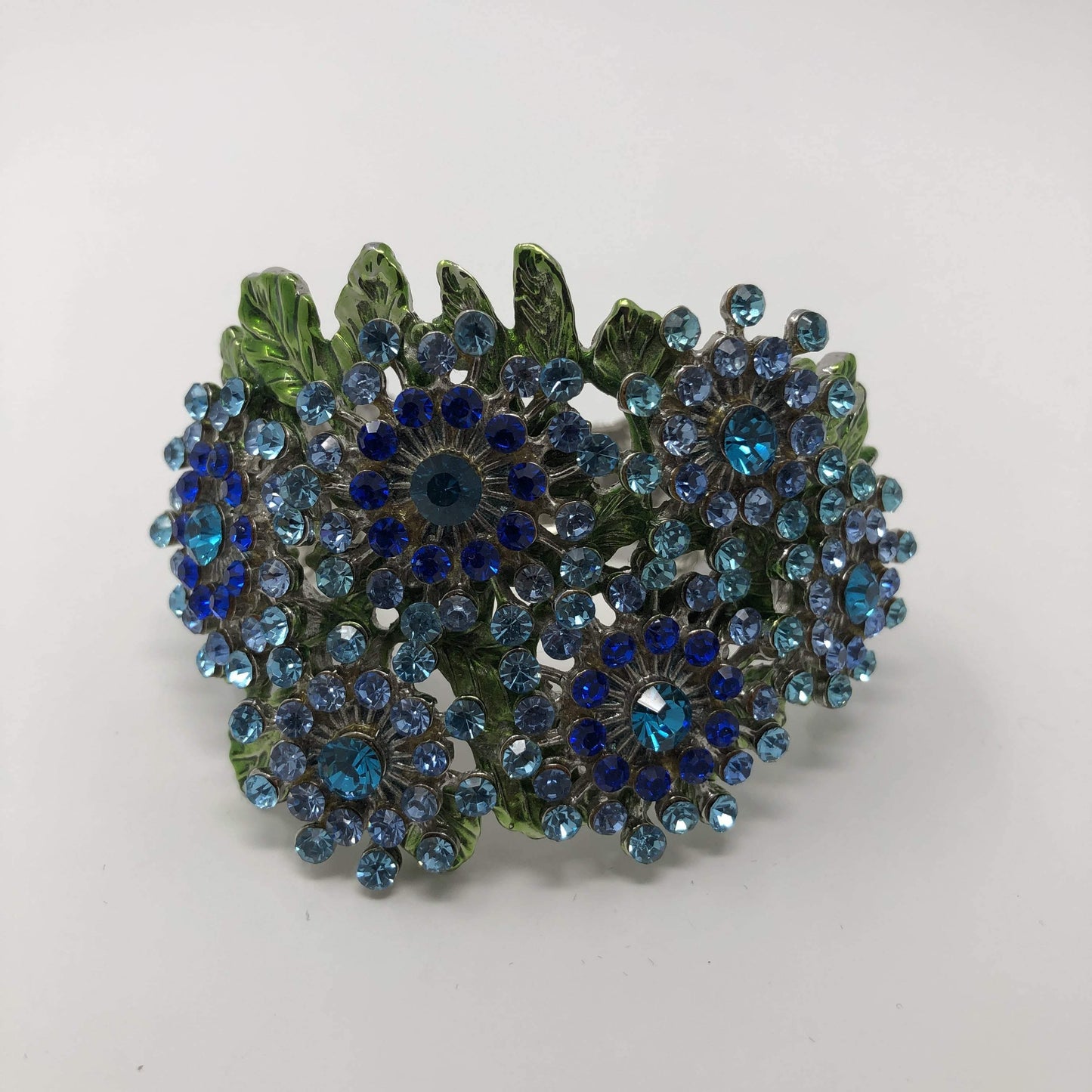 Blue and Green Flower Bracelet - Rofial Beauty