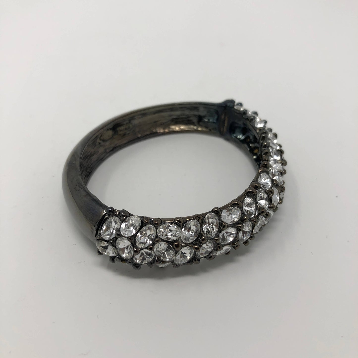 Embellished Cuff with Silver Rhinestones - Rofial Beauty
