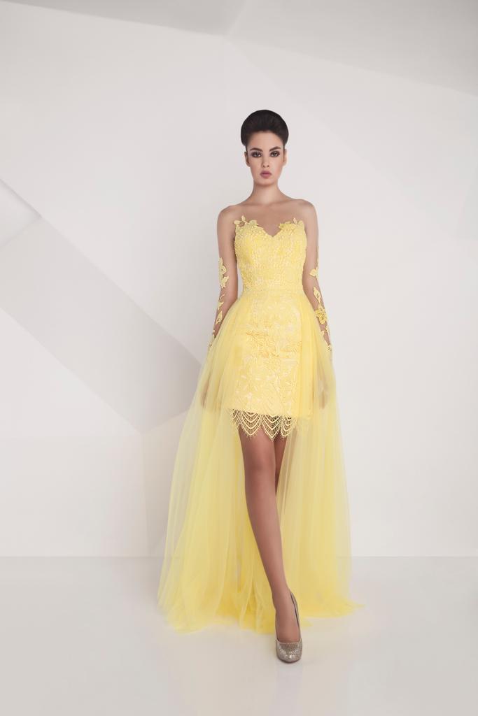 Mid-Thigh Yellow Dress - Rofial Beauty
