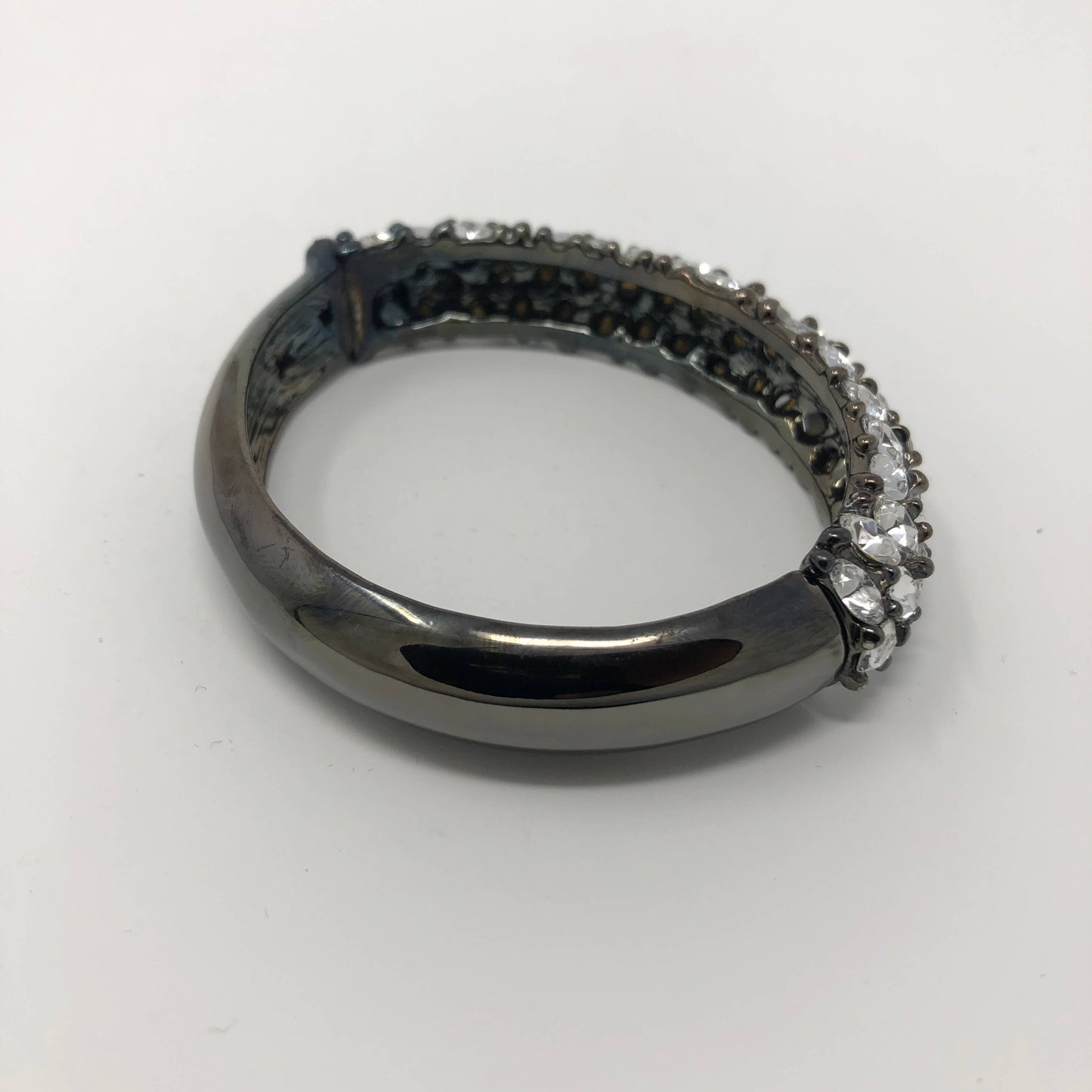 Embellished Cuff with Silver Rhinestones - Rofial Beauty