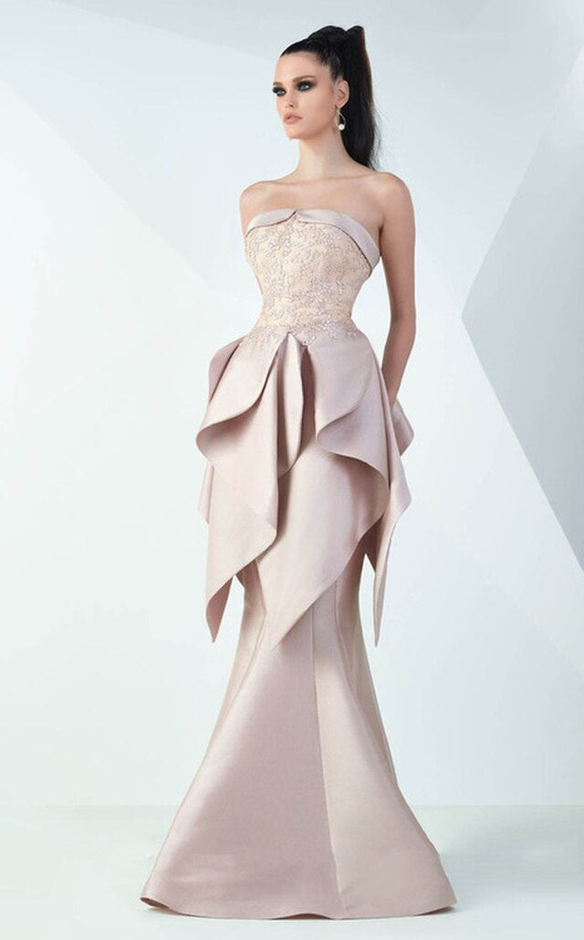 Long Desert Top Gown - Rofial Beauty