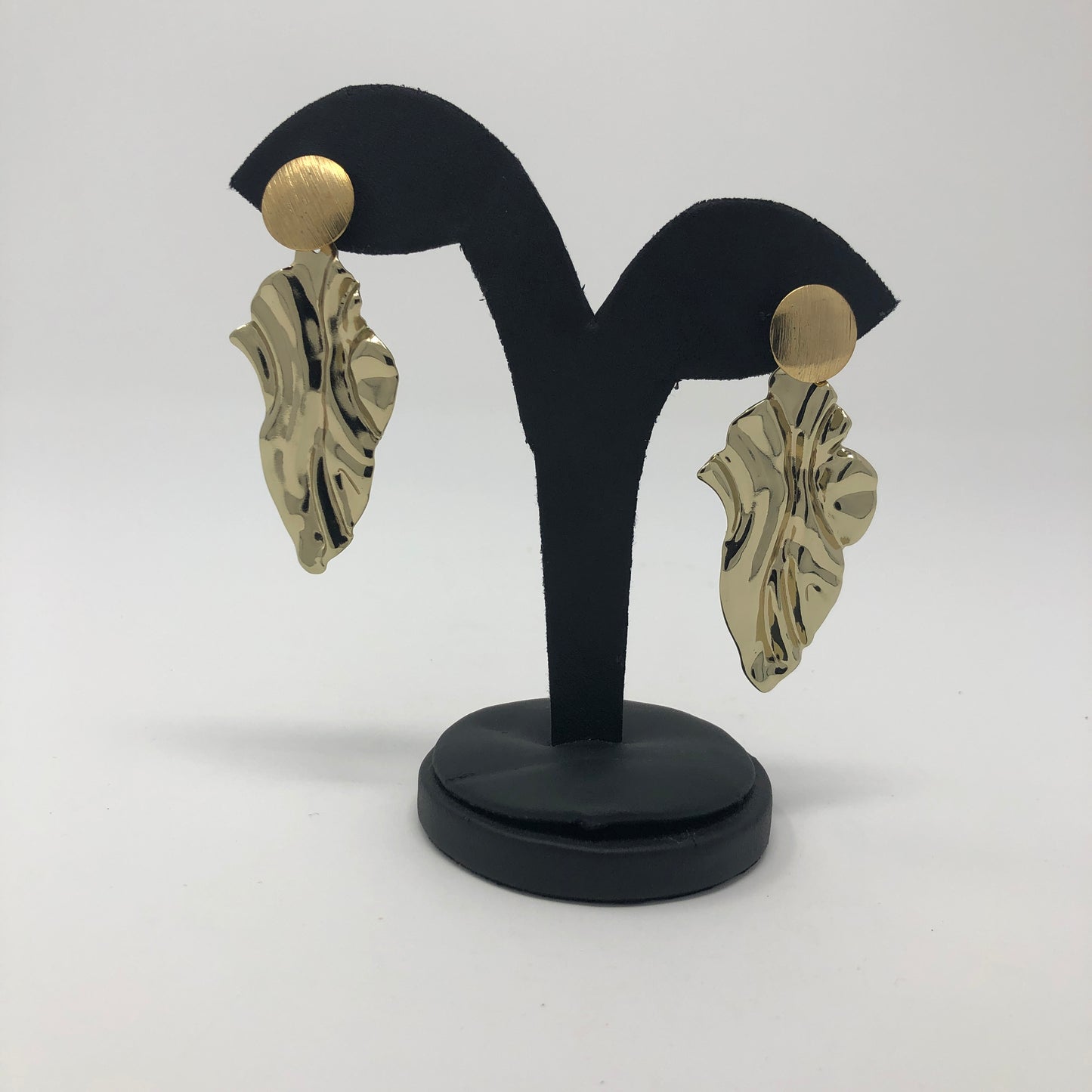 Cream Stoned Earrings - Rofial Beauty