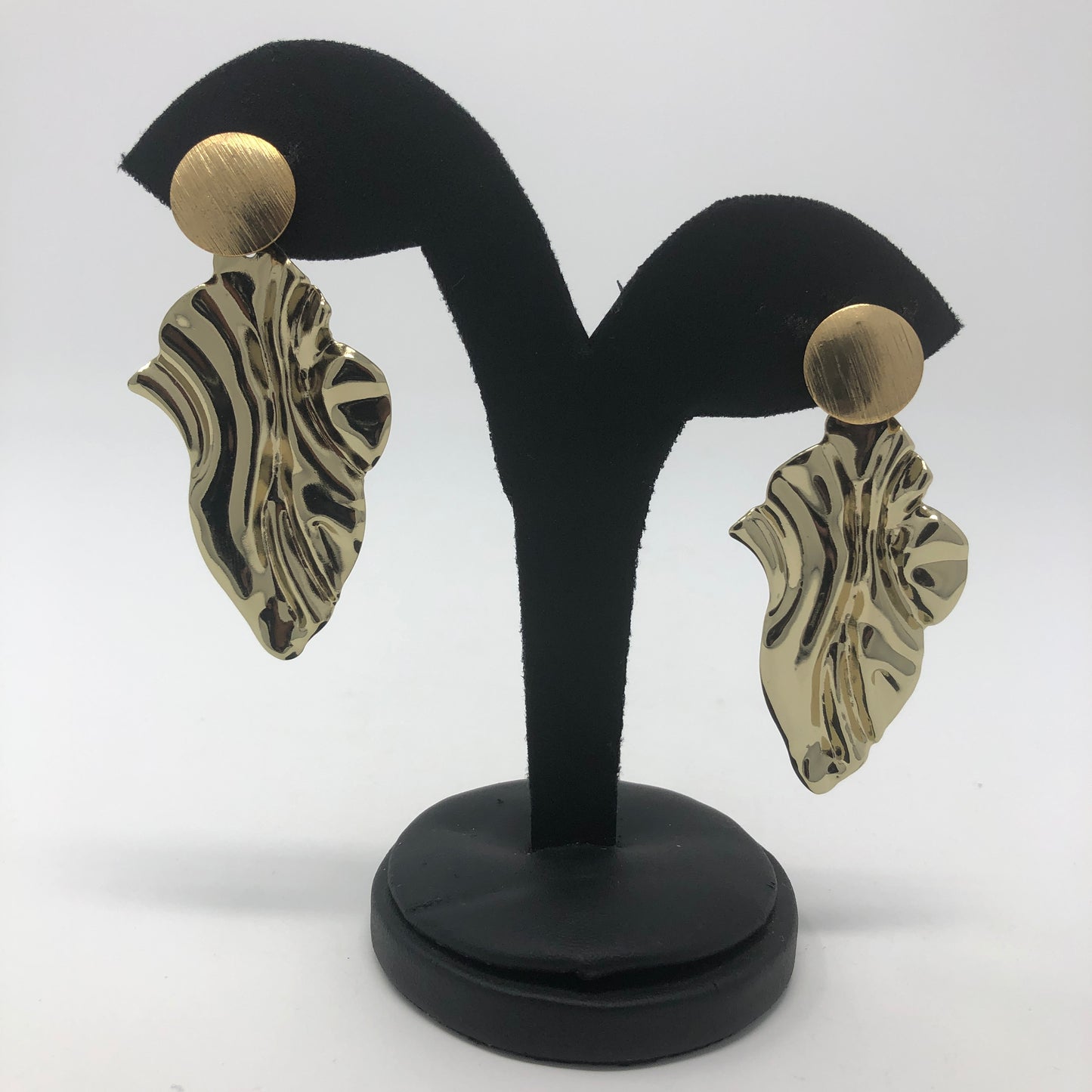 Cream Stoned Earrings - Rofial Beauty
