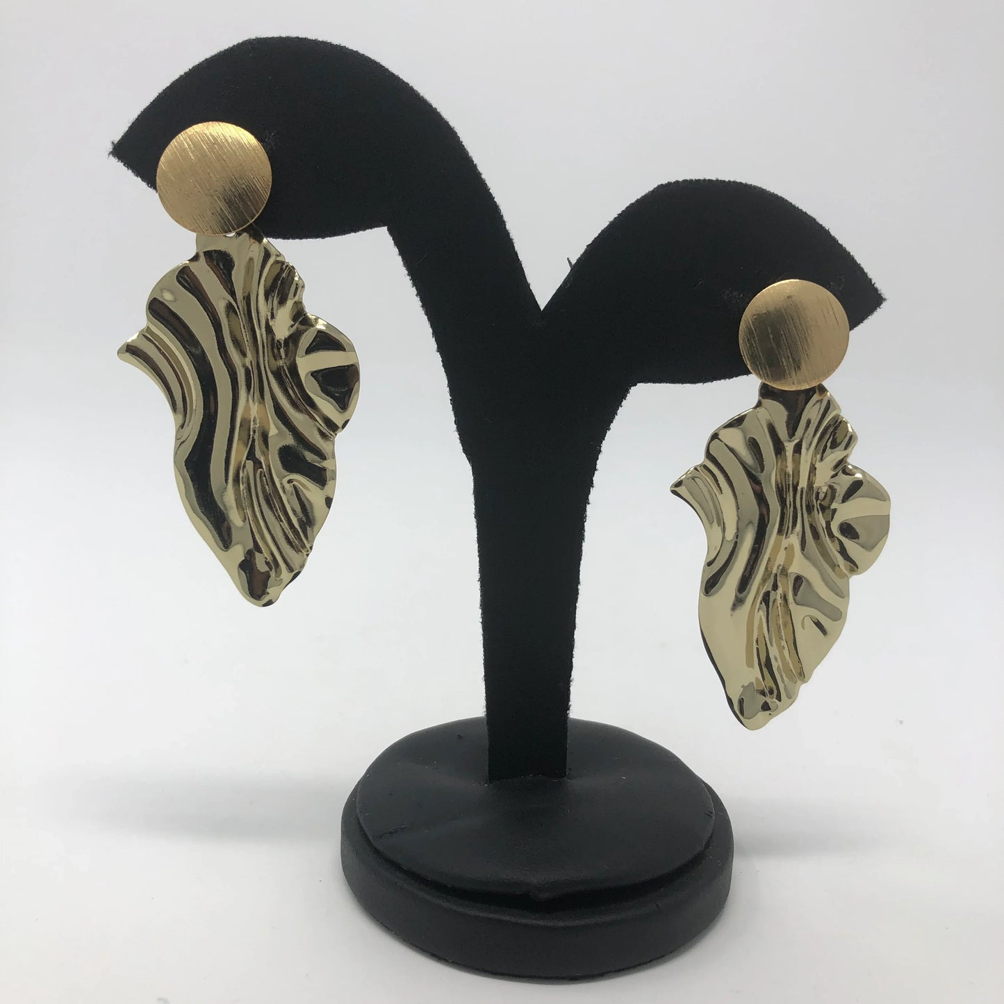 Cream Stoned Earrings - Rofial Beauty