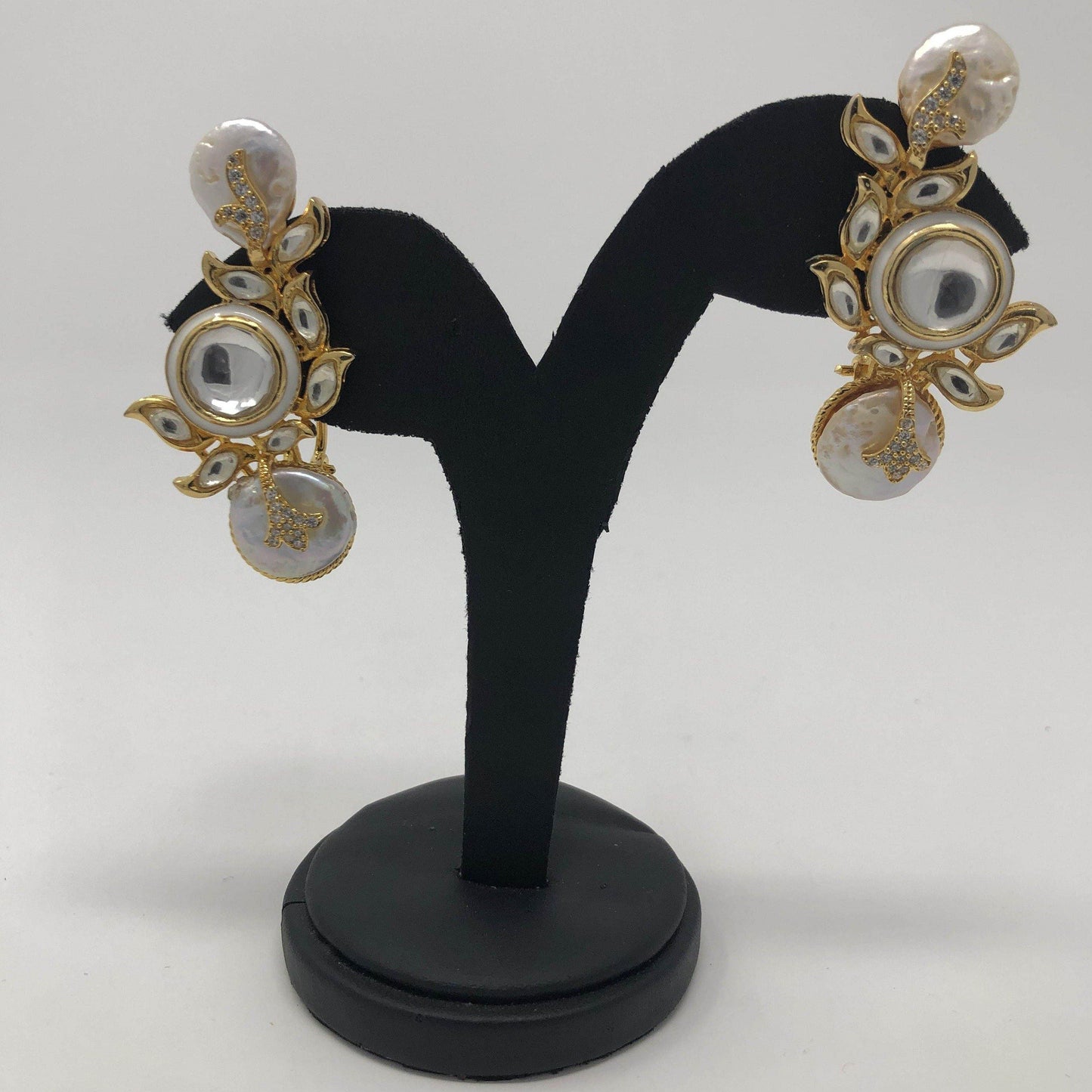 Authentic Kundan Stone Earrings - Rofial Beauty