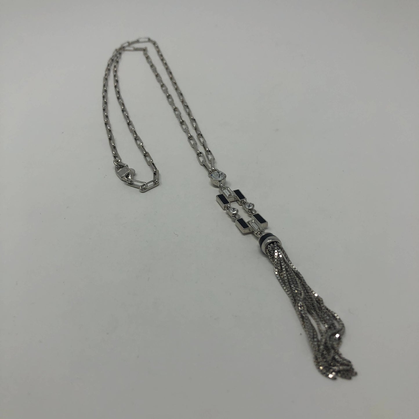 Tassled Silver Necklace - Rofial Beauty