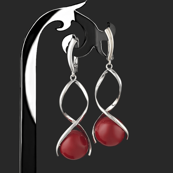 Shiny Gem Earrings - Rofial Beauty