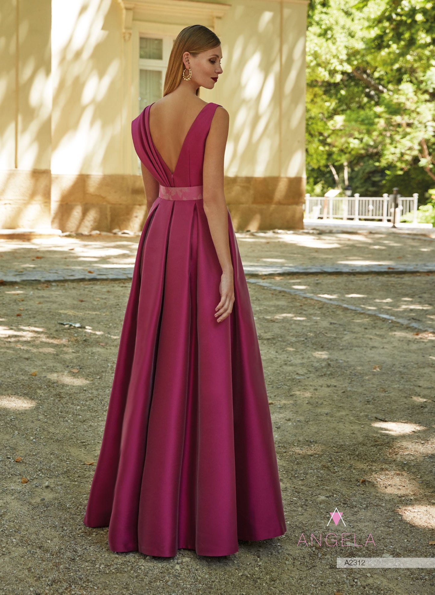 HigarNovias A2312 Cherry Prom Short Sleeve Dress
