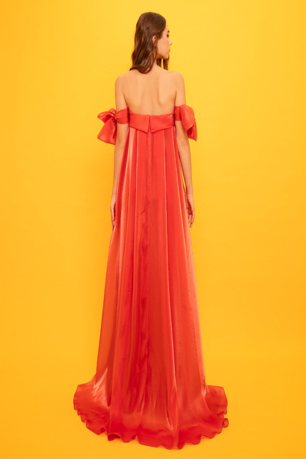 Gemy Maalouf ED1681LD Brique Dropped Waist Luxary Dress