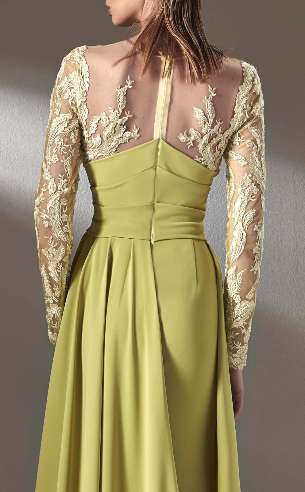 MNM Couture K3893 Long Sleeve Sheath Gown