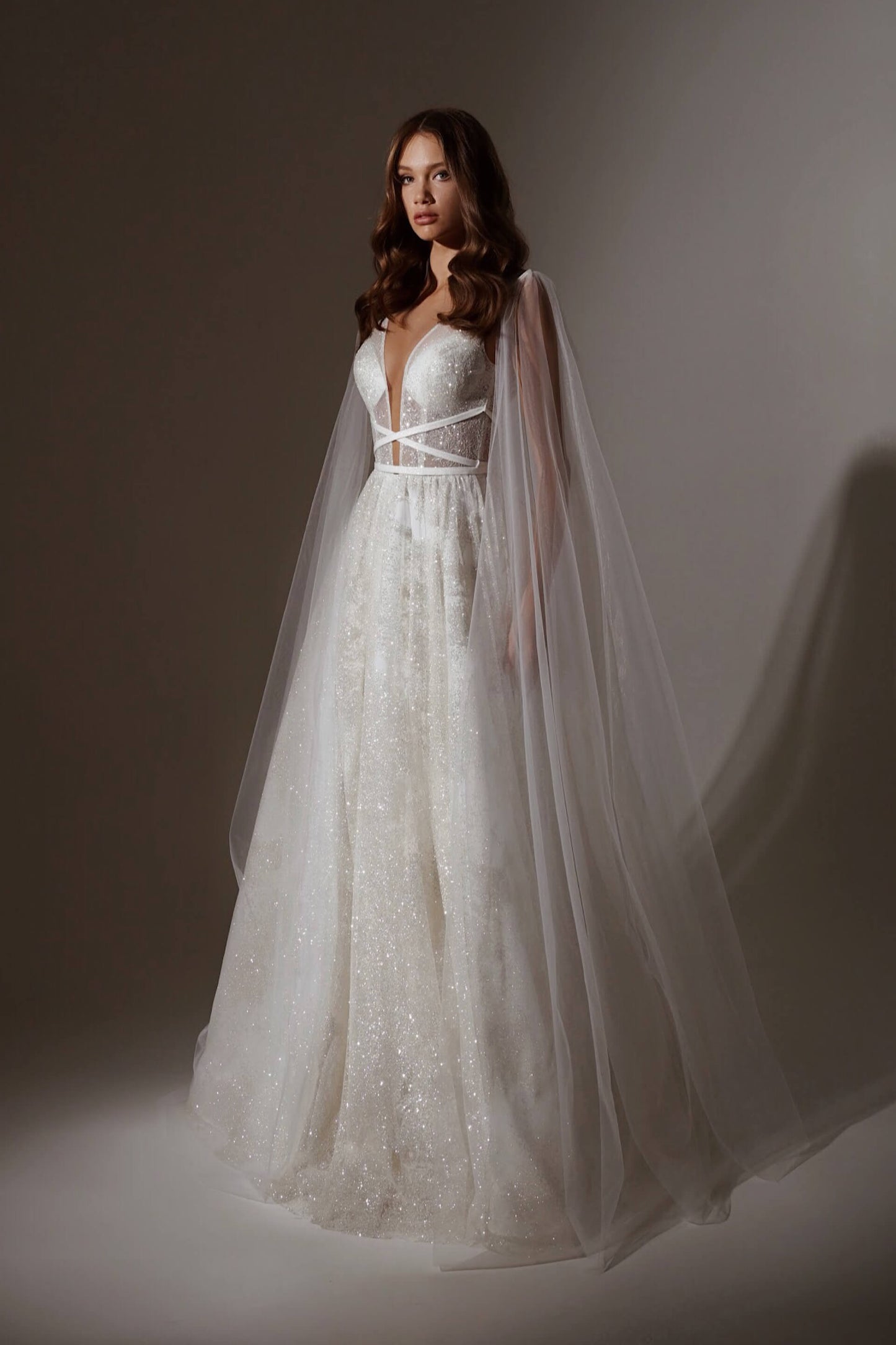 Olyamak Penelopa Ivory Dress on Model - Rofial Beauty