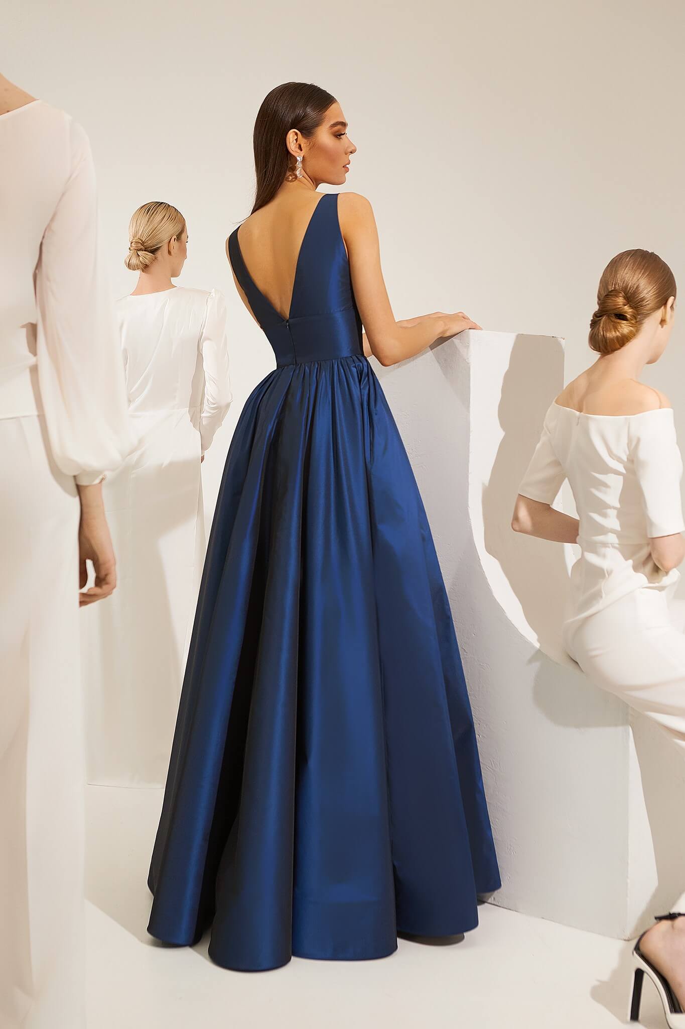 Olyamak Dana Evening Gown - Back View - Rofial Beauty