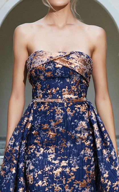 Floral Printed Ruffling Dress - Rofial Beauty
