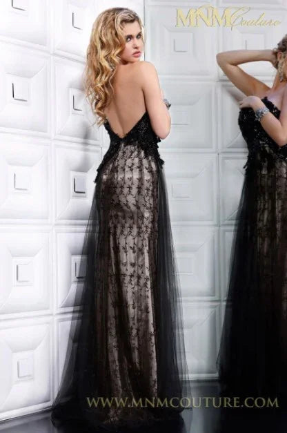 Jet Black Gown - Rofial Beauty