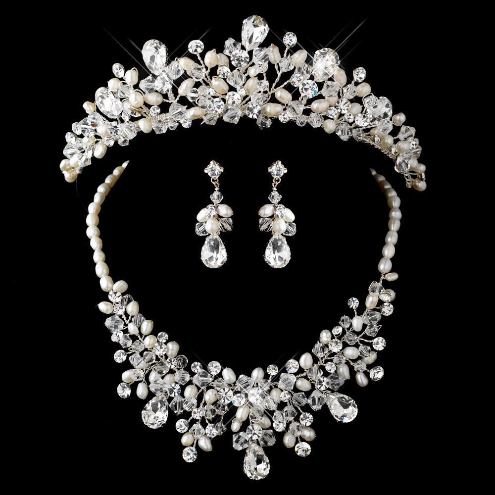 Fresh Water Pearl Tiara Set