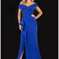 Terani Couture 2021M2986 Plus Size Off-Shoulder Beaded Mother of the Bride Gown – Burgundy (Boutique Exclusive)