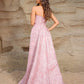Terani Couture 252E5134 Blush Mikado Strapless Fit & Flare Evening Gown with Lace Embroidered Overskirt