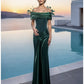 Terani Couture 261E6235 Off-Shoulder Mermaid Evening Gown