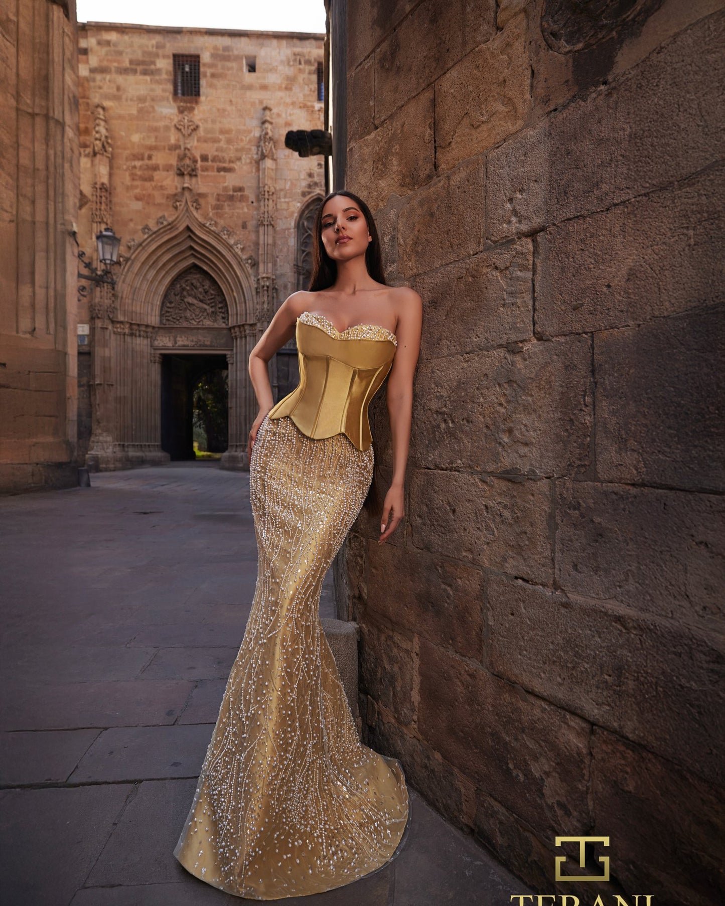 Terani Couture 261E6238 Sweetheart Mikado Mermaid Gown